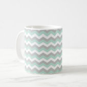 Mug Rayure grise verte en bon état de zigzag de (Devant gauche)