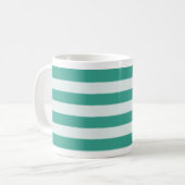 Mug rayure horizontale verte (Devant gauche)