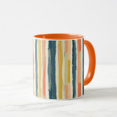 Mug Rayure verticale boho (Devant droit)
