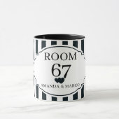 Mug Rayure verticale noire et blanche moderne personna (Centre)