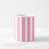 Mug Rayure verticale rose et blanc (Centre)