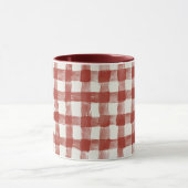 Mug Rayures à carreaux rouges blancs (Centre)