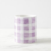 Mug Rayures à Carreaux Violettes et Blanches (Centre)