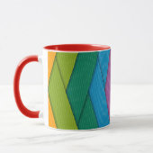 Mug rayures Abstraites, colorées, (Gauche)