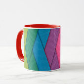 Mug rayures Abstraites, colorées, (Devant gauche)