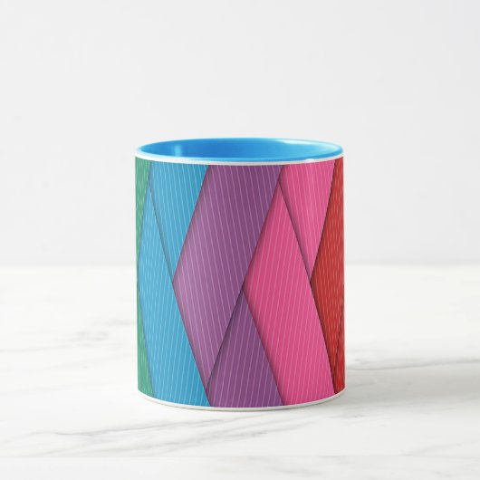 Mug rayures Abstraites, colorées, (Centre)