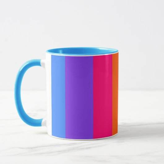 Mug Rayures arc-en-ciel (Gauche)