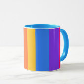 Mug Rayures arc-en-ciel (Devant droit)