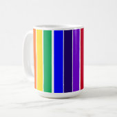 Mug Rayures arc-en-ciel (Devant gauche)