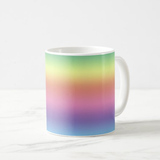 Mug - Rayures arc-en-ciel (Devant droit)