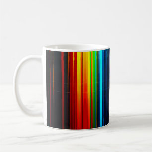Mug Rayures arc-en-ciel modernes