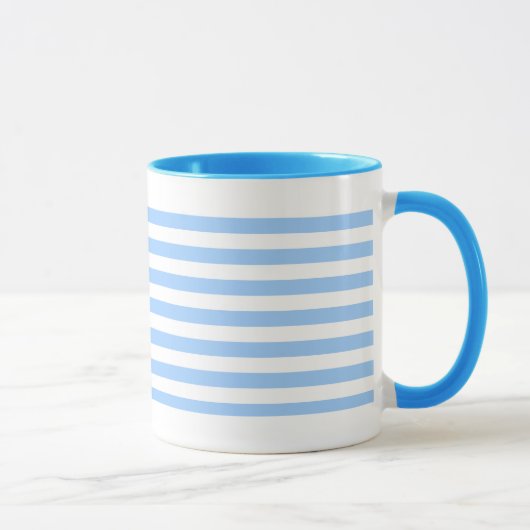 Mug Rayures Blanc-Bleues (Droite)