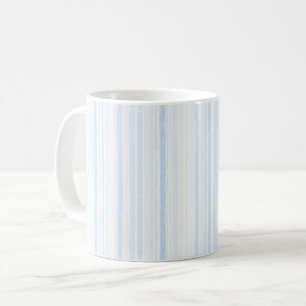 Mug Rayures blanches bleu bébé