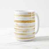 Mug Rayures blanches dorées (Devant droit)