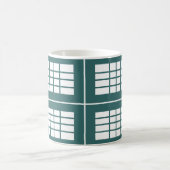 Mug Rayures blanches sarcelle (Centre)