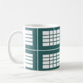 Mug Rayures blanches sarcelle (Gauche)