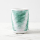 Mug Rayures Blanches Vert Glam (Centre)