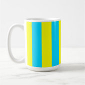 Mug Rayures Bleu Clair et Jaune (Gauche)