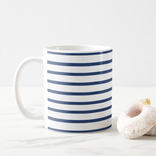 Mug Rayures bleues (Avec donut)