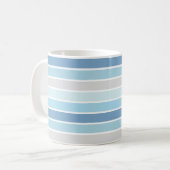 Mug Rayures Bleues Clair Obscur (Devant gauche)