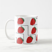 Mug Rayures Chevron Fraise (Gauche)