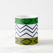 Mug Rayures Chevron Vertes Géométrique (Centre)