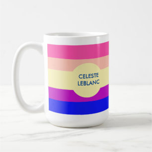 Mug Rayures Colorées Brillantes-Été-