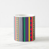 Mug Rayures Colorées des Années Quatre-Vingt (Centre)