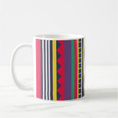 Mug Rayures Colorées des Années Quatre-Vingt (Gauche)