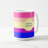 Mug Rayures Colorées Été- (Devant droit)
