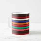 Mug Rayures Colorées Vibrantes (Devant gauche)