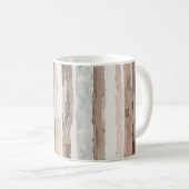 Mug Rayures Crème Marron Bleu   (Devant droit)