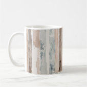 Mug Rayures Crème Marron Bleu   (Gauche)