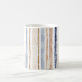 Mug Rayures Crème Marron Bleu (Centre)
