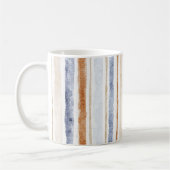 Mug Rayures Crème Marron Bleu (Gauche)