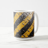 Mug rayures d'avertissement industriel (Devant droit)