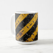 Mug rayures d'avertissement industriel (Devant gauche)