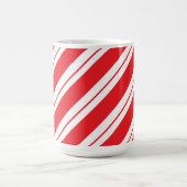 Mug Rayures de bonbons à la menthe de Noël (Centre)