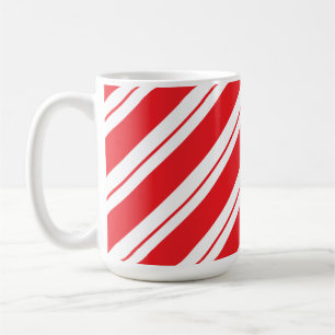 Mug Rayures de bonbons à la menthe de Noël