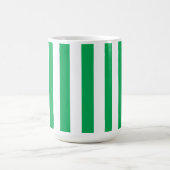 Mug Rayures de cabane vertes et blanches (Centre)