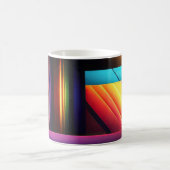 Mug Rayures de coucher de soleil néon (Centre)