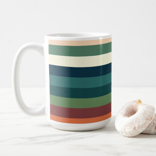Mug Rayures de couleur (Avec donut)