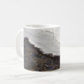 Mug Rayures de courant de neige d'hiver (Devant gauche)