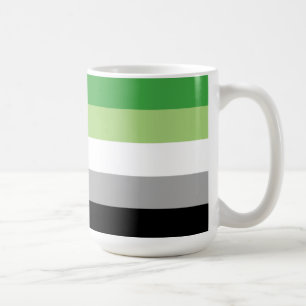 Mug Rayures de fierté aromantique