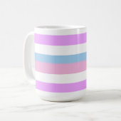 Mug Rayures de fierté intersexe (Devant gauche)