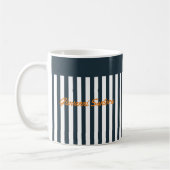 Mug Rayures de la Marine | Le Monogramme du Gentleman  (Gauche)