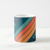 Mug Rayures de lever de soleil de cactus de désert ave (Centre)