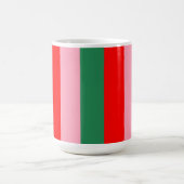 Mug Rayures de Noël contemporaines  (Centre)