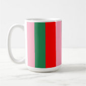 Mug Rayures de Noël contemporaines  (Gauche)
