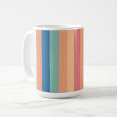 Mug Rayures de nuances de couleur (Devant gauche)